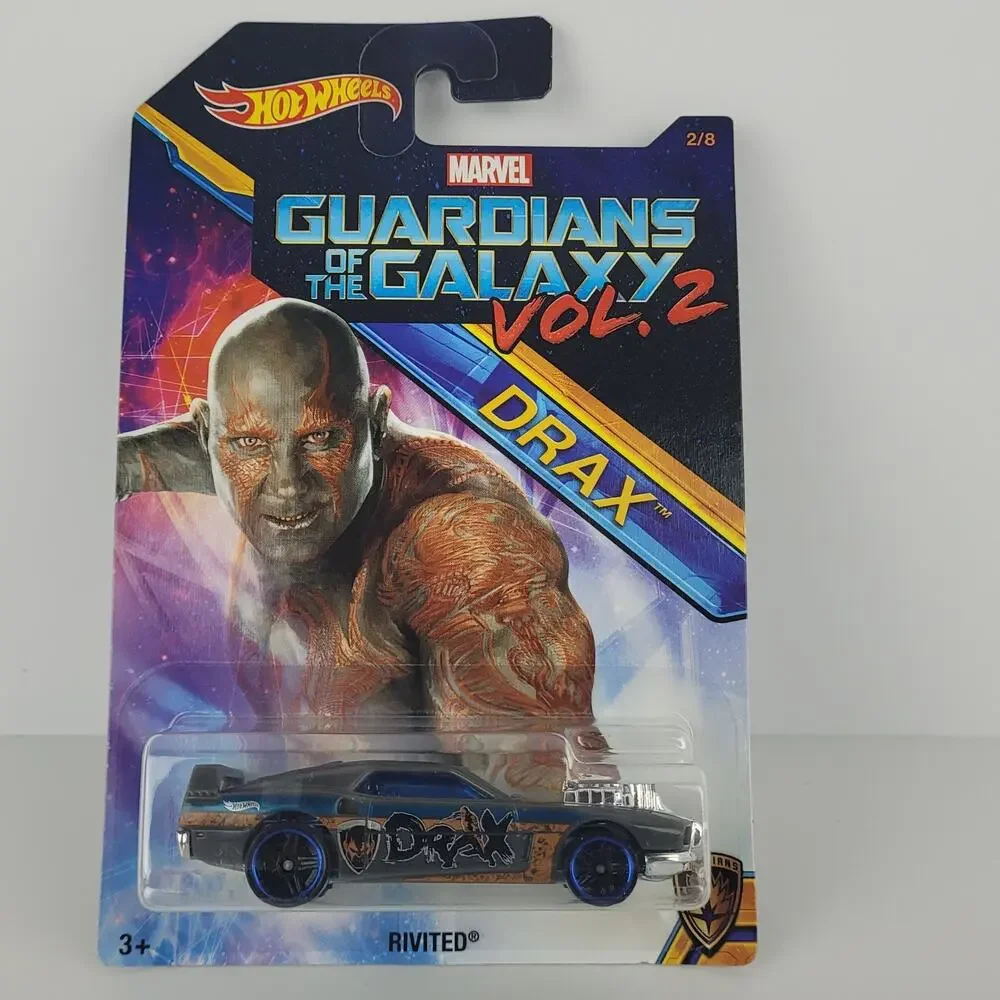 2017 Marvel Hot Wheels Guardians of The Galaxy 2 Drax Car Rivited 2/8